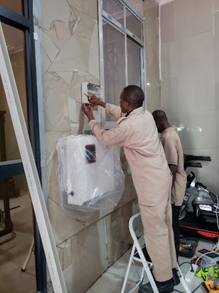 Solar panels on Lusaka home